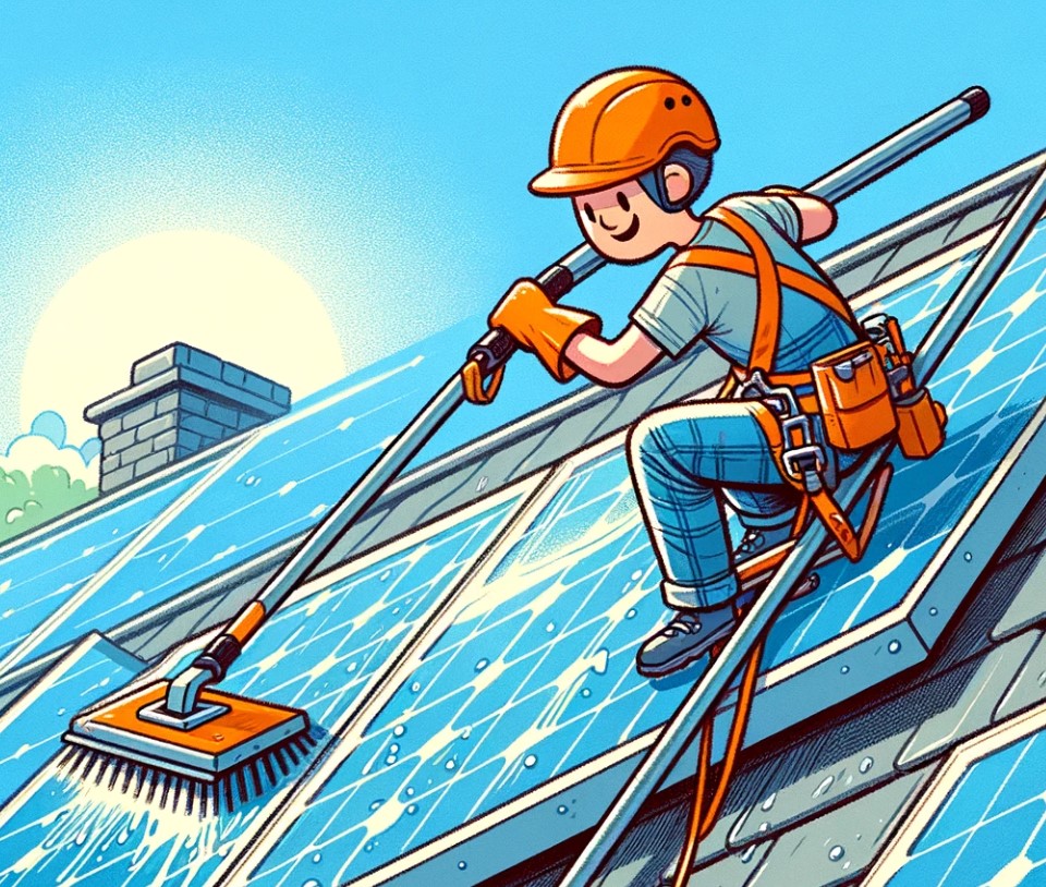 zonnepanelen schoonmaken bedrijf